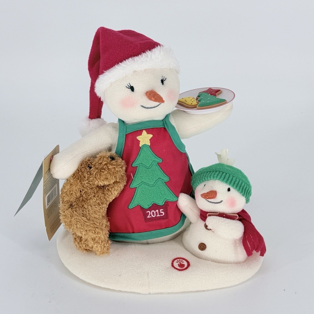 Hallmark Jingle Pals 2015 Time For Cookies Snowman Dog Music Motion W/Tags